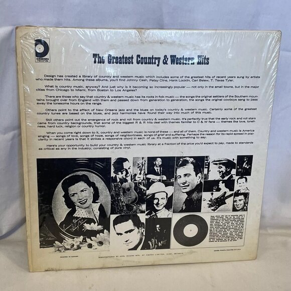 Unknown Artist A Tribute to Hank Williams (Vinyl, 1966) Design Records DLP-623 - Picture 3 of 10